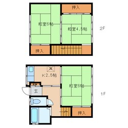 堅田住宅の物件間取画像